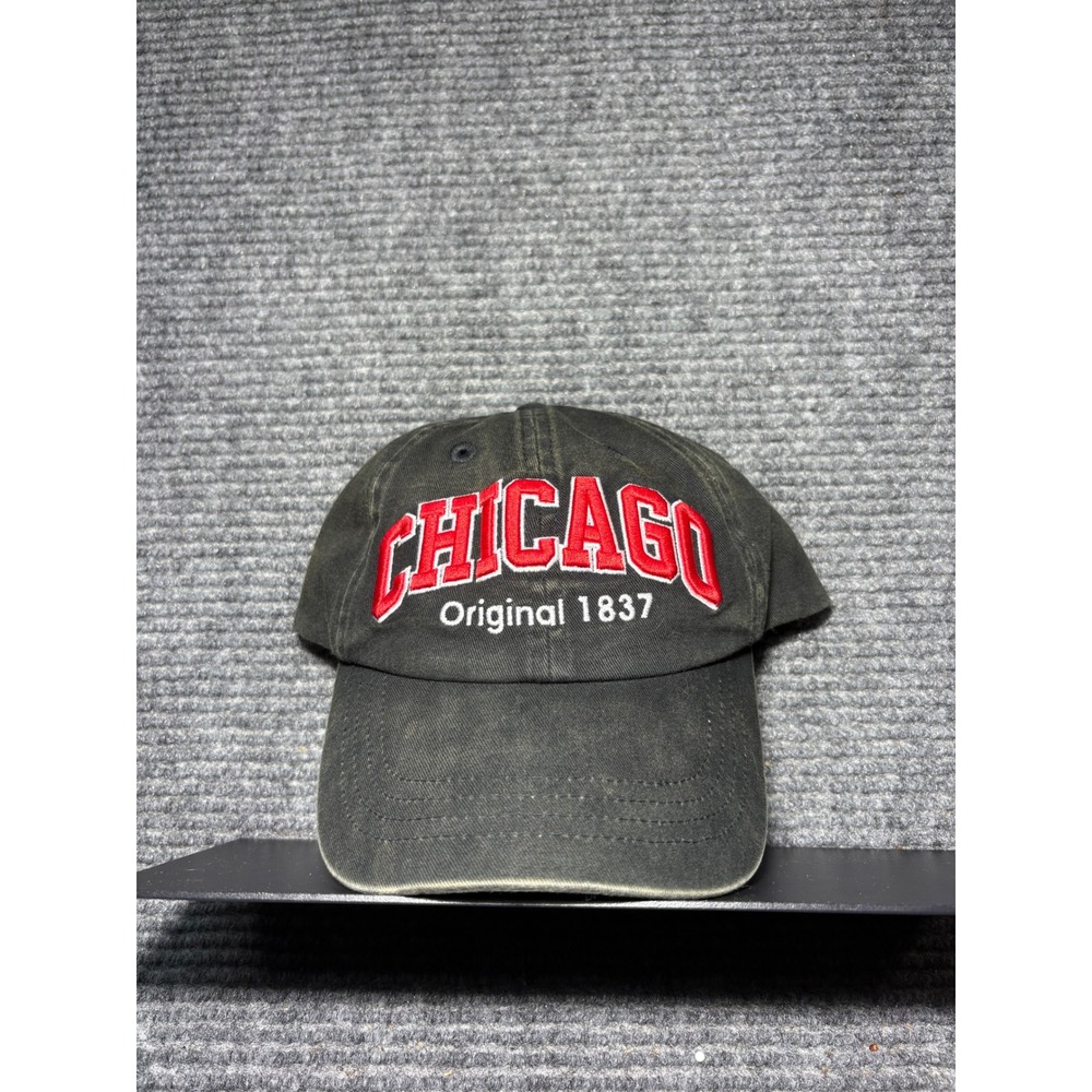Robin Ruth Chicago Original 1837 Baseball Hat Faded Black Red‎ Embroidered Cap